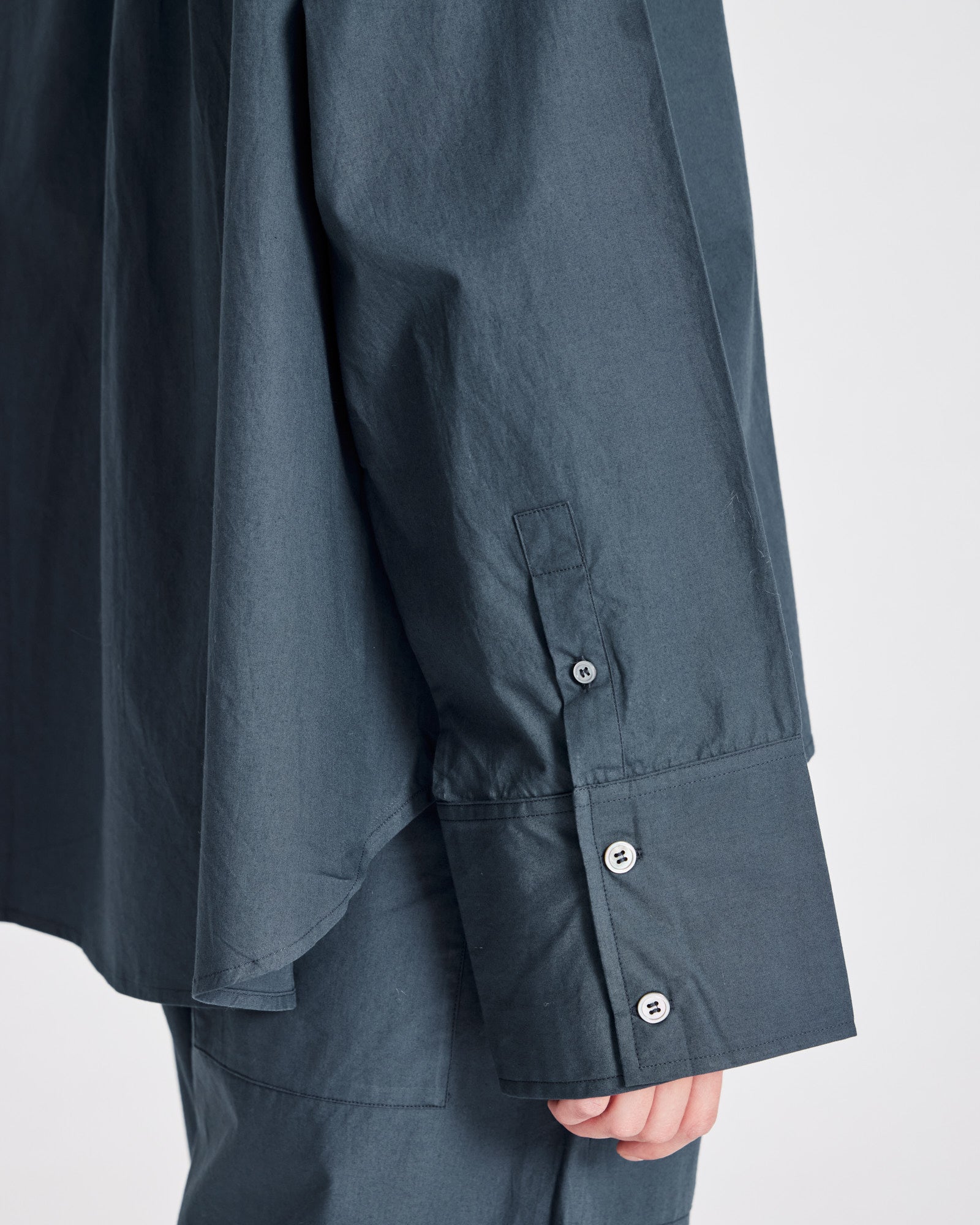 GAI+LISVA Flora Shirt Poplin Gots 243975 Shirts & Blouses 472 Denim Blue