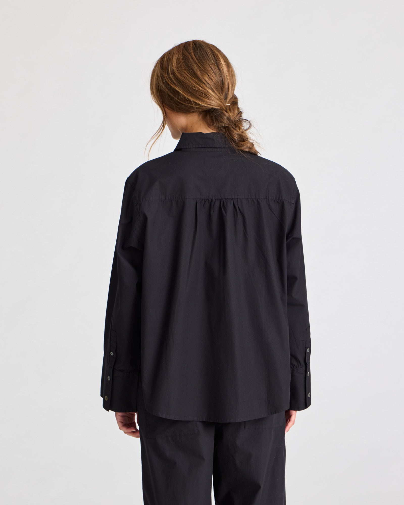 GAI+LISVA Flora Shirt Poplin Gots 243975 Shirts & Blouses 650 Black
