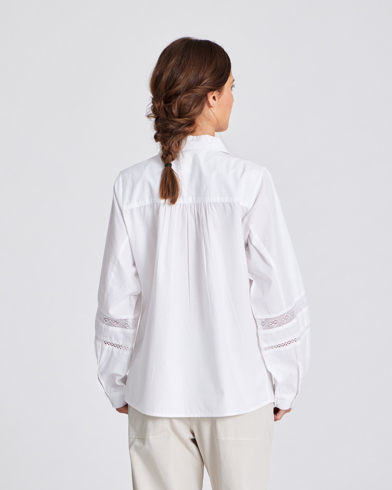 GAI+LISVA Hanne Shirt Cotton Poplin Shirt 100 White
