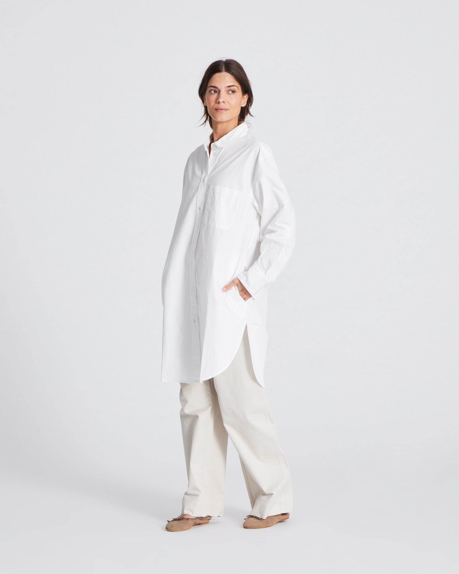 GAI+LISVA Isabel Tunic Poplin Gots 243975 Shirt 100 White