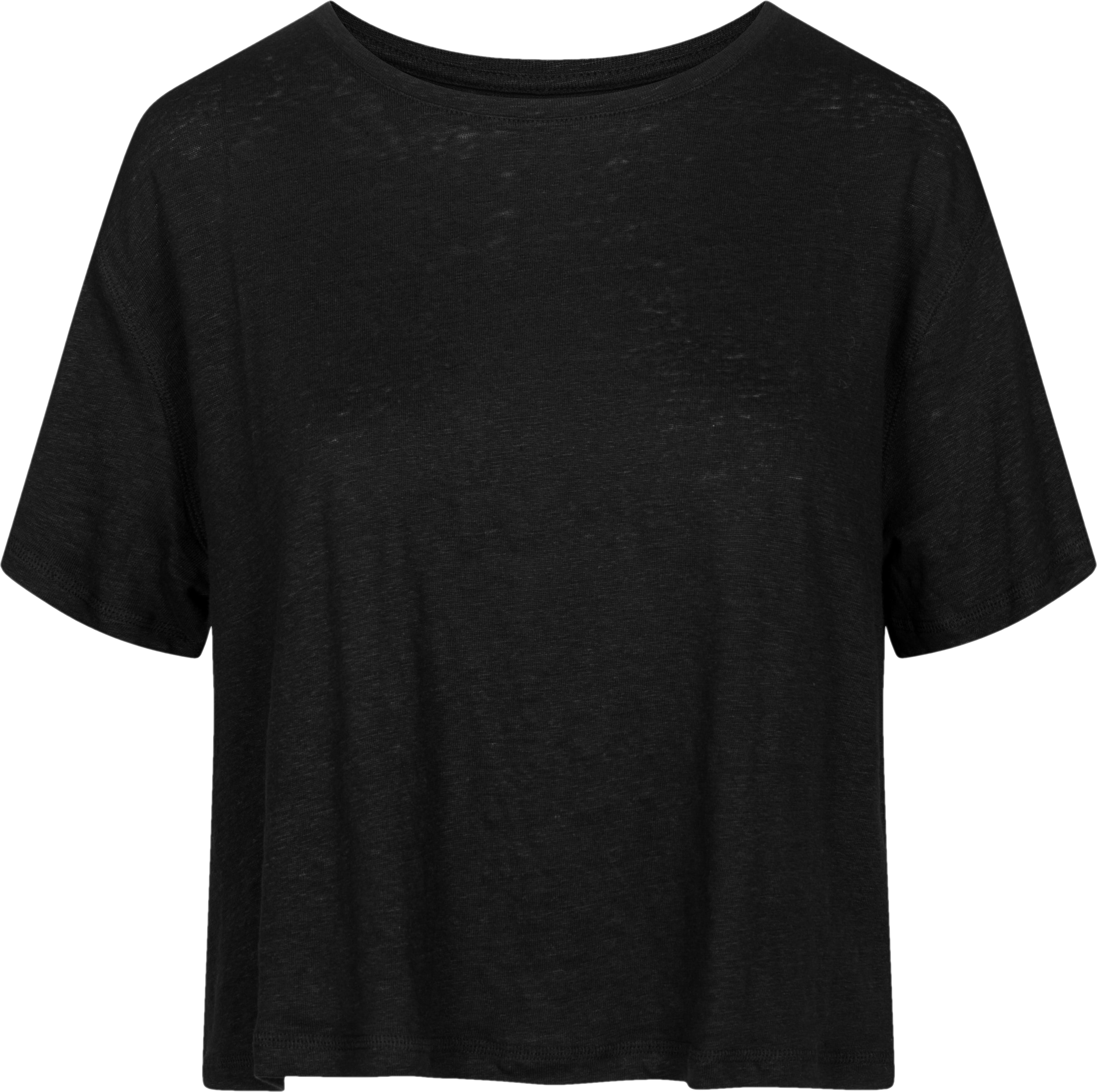 GAI+LISVA Ivalo Linen Tee Shirt Tops & T-shirts 650 Black
