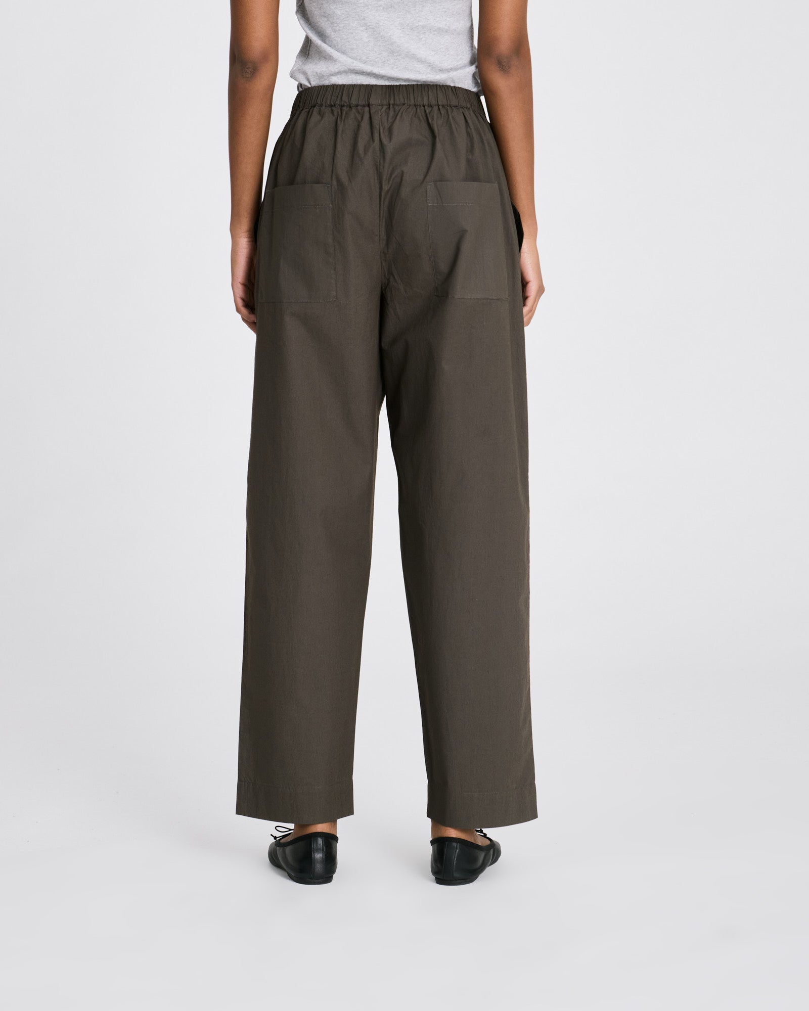 GAI+LISVA Jasmin Poplin Pants GOTS Trousers & Shorts 750 Black Ink