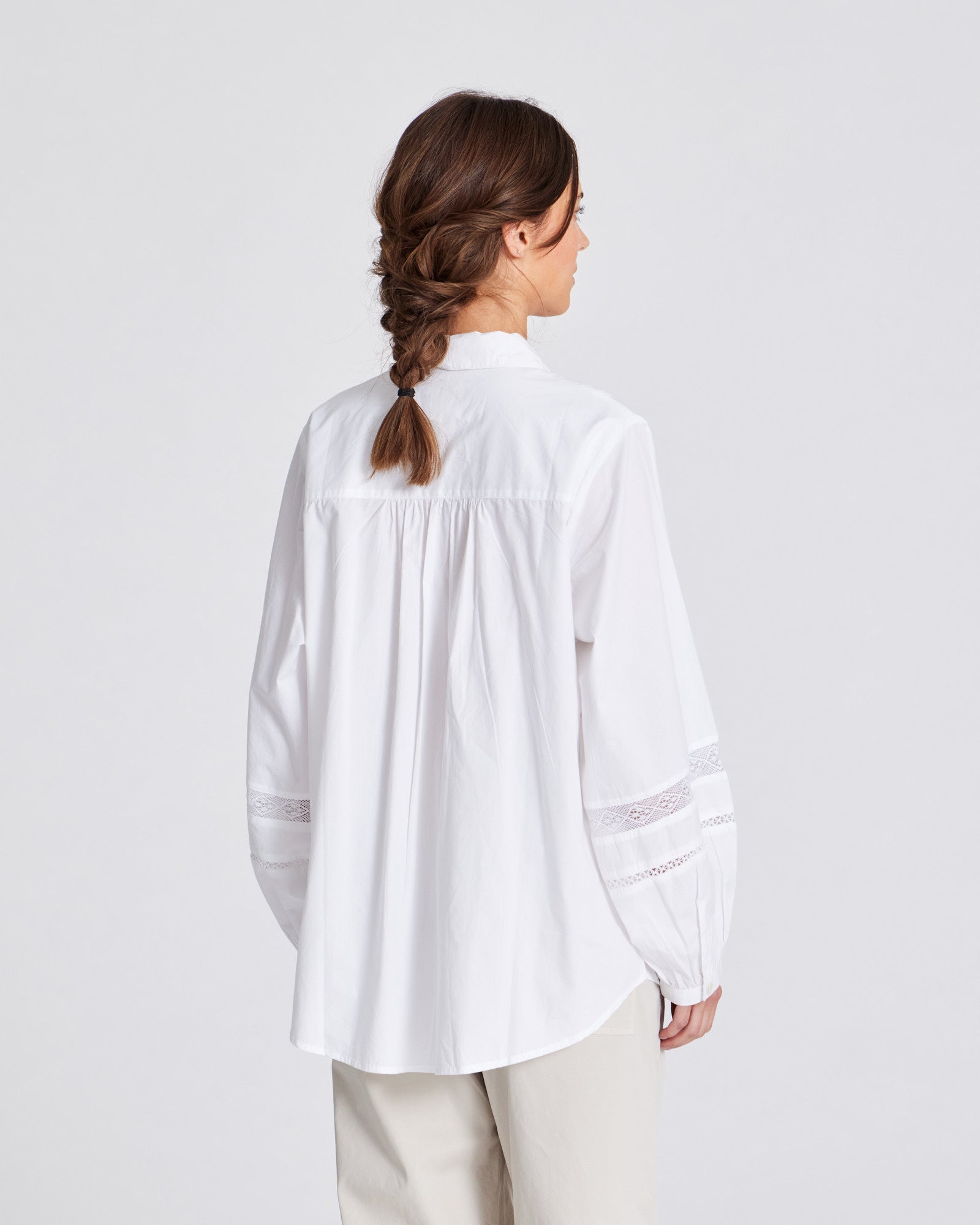 GAI+LISVA Jessica Shirt Cotton Poplin Shirt 100 White