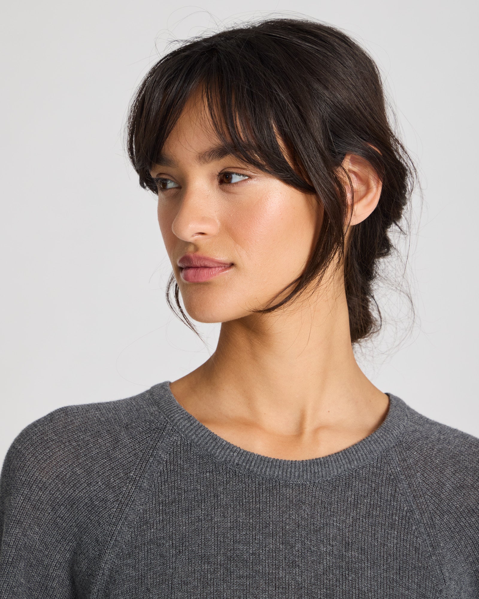 GAI+LISVA Karen Knit Tee GOTS 243975 Knit 605 Dark Grey Melangè