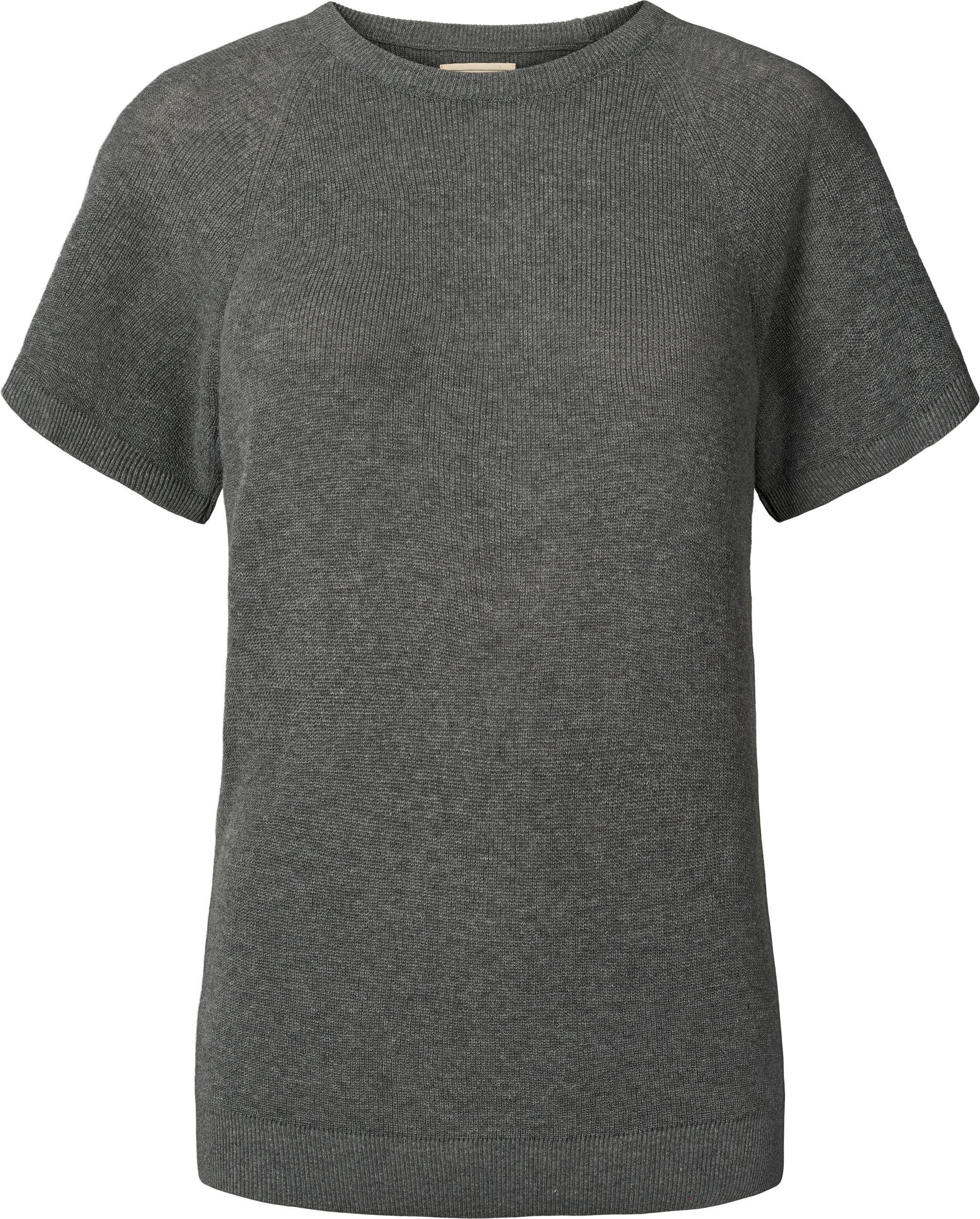GAI+LISVA Karen Knit Tee GOTS 243975 Knit 605 Dark Grey Melangè