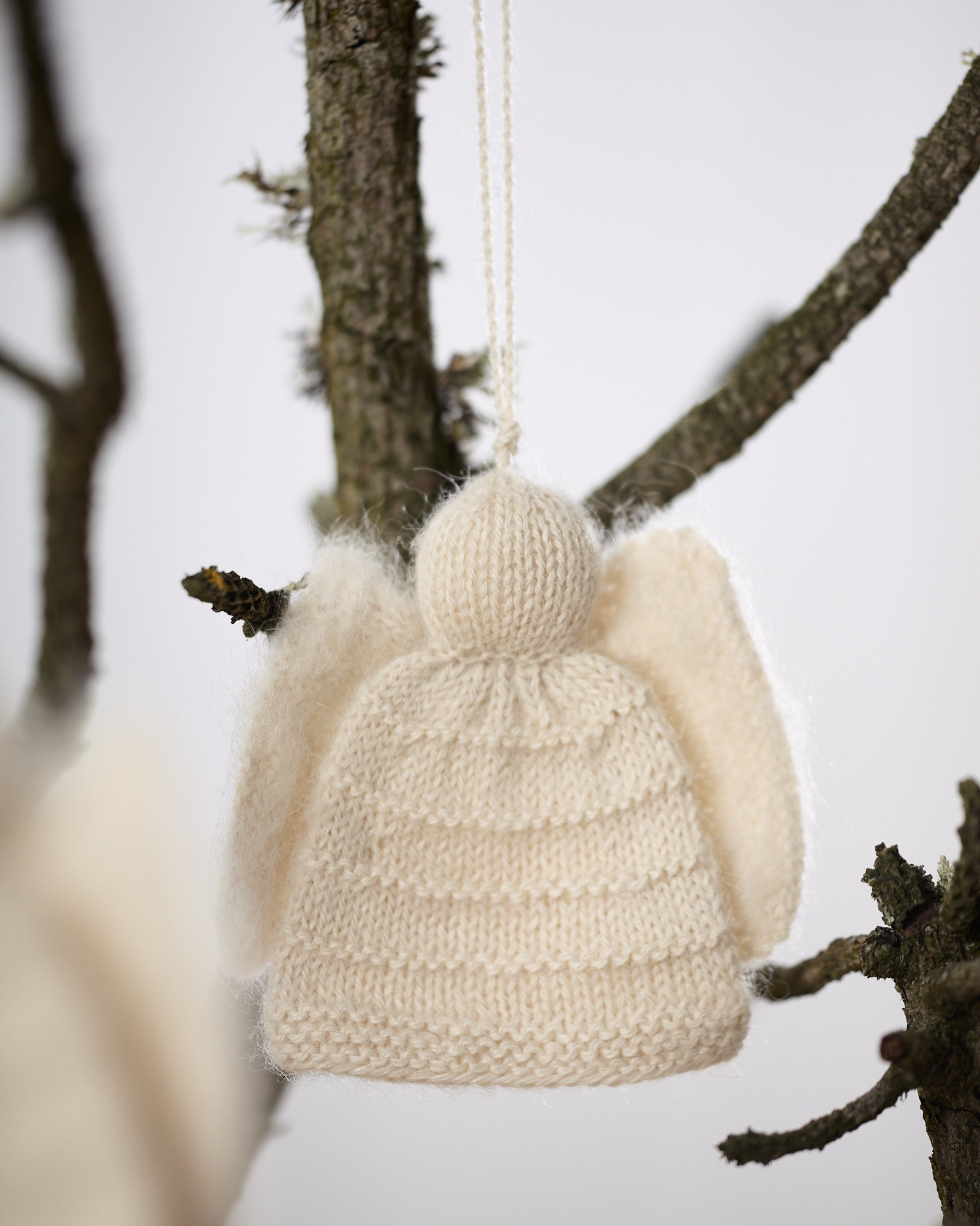 GAI+LISVA Large Handmade Alpaca Angel Accessories 150 Off White