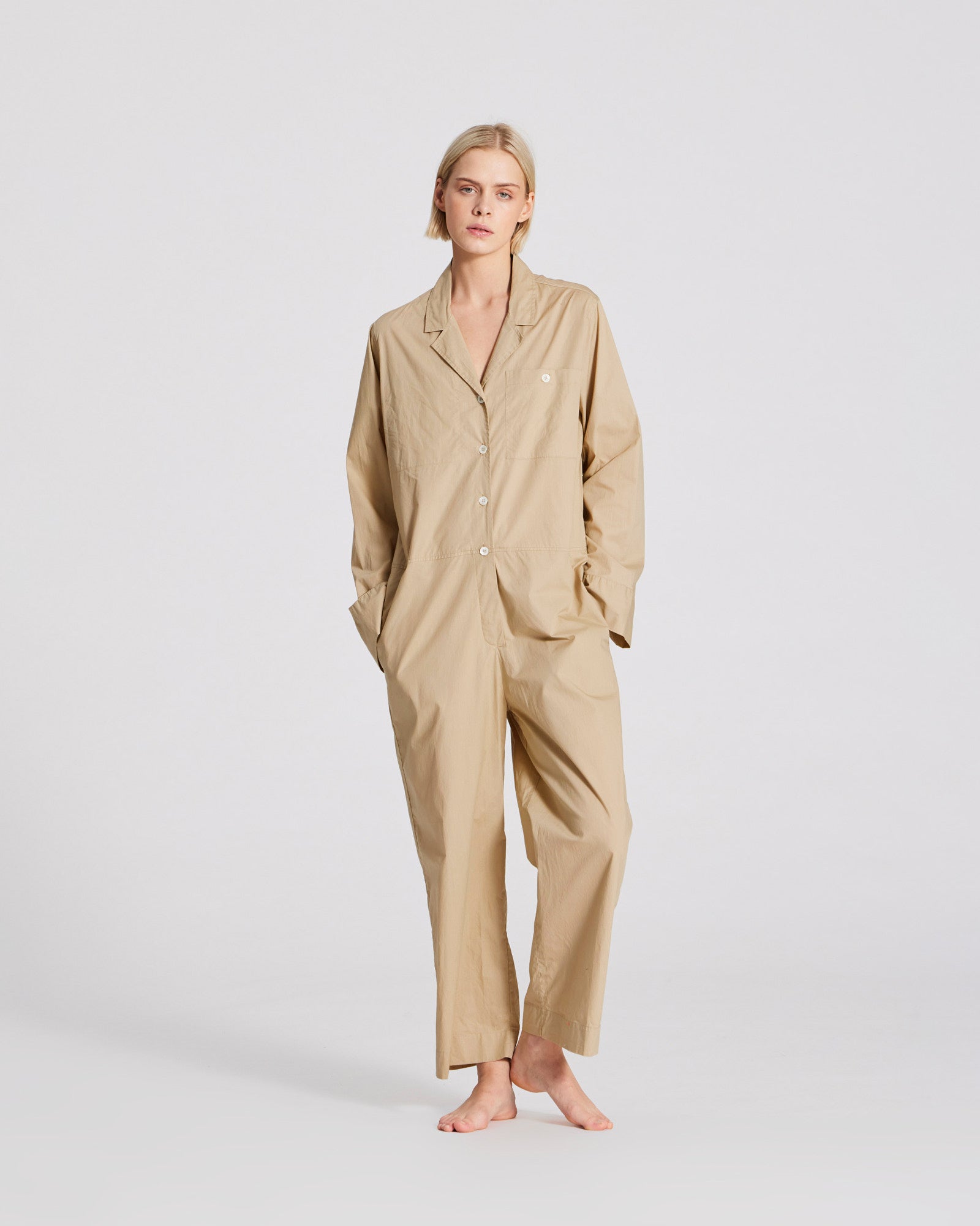 GAI+LISVA Lotus Jumpsuit Cotton Poplin Trousers & Shorts 735 Chinchilla