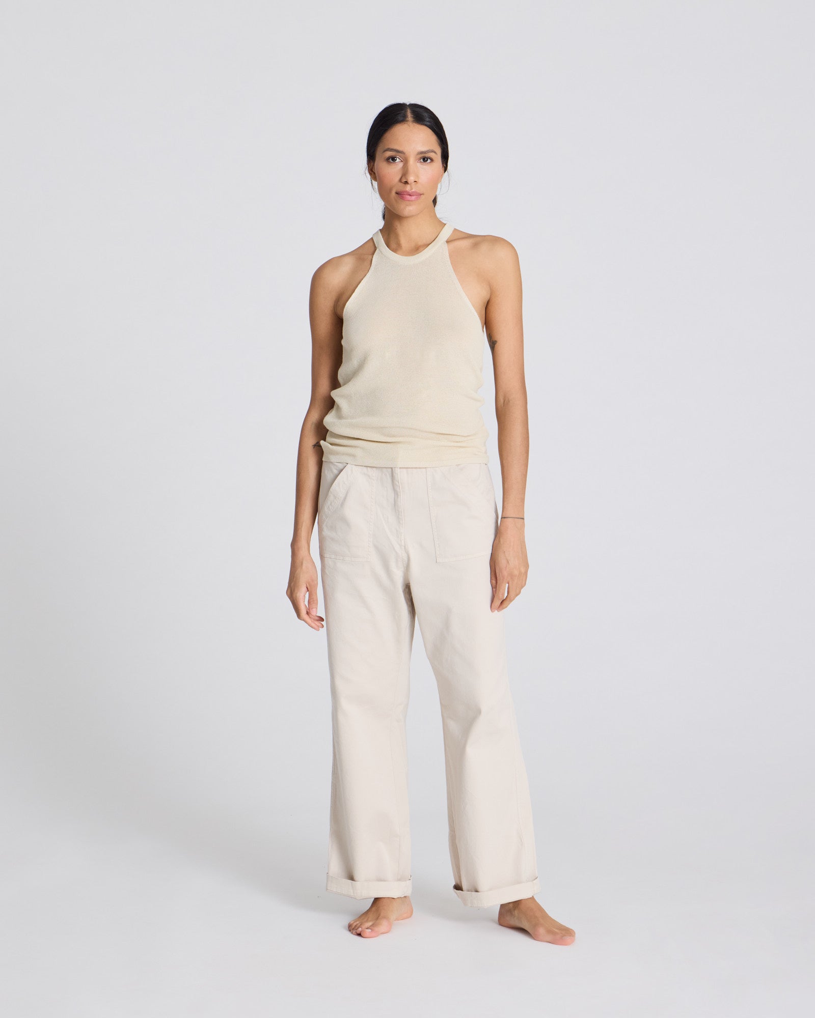 GAI+LISVA Lulu Knit Top GOTS 243975 Cotton l Knitwear 151 Ecru