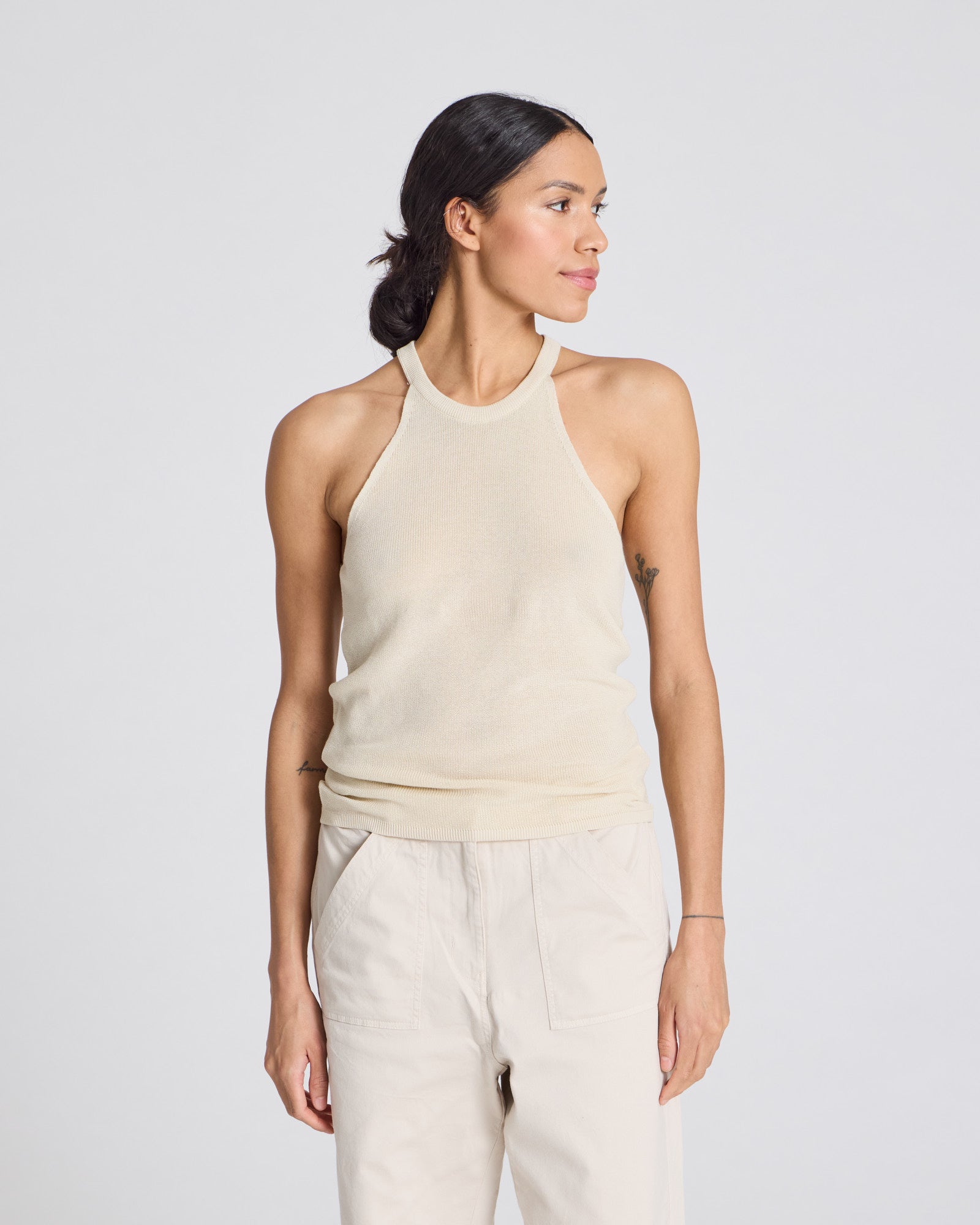 GAI+LISVA Lulu Knit Top GOTS 243975 Cotton l Knitwear 151 Ecru