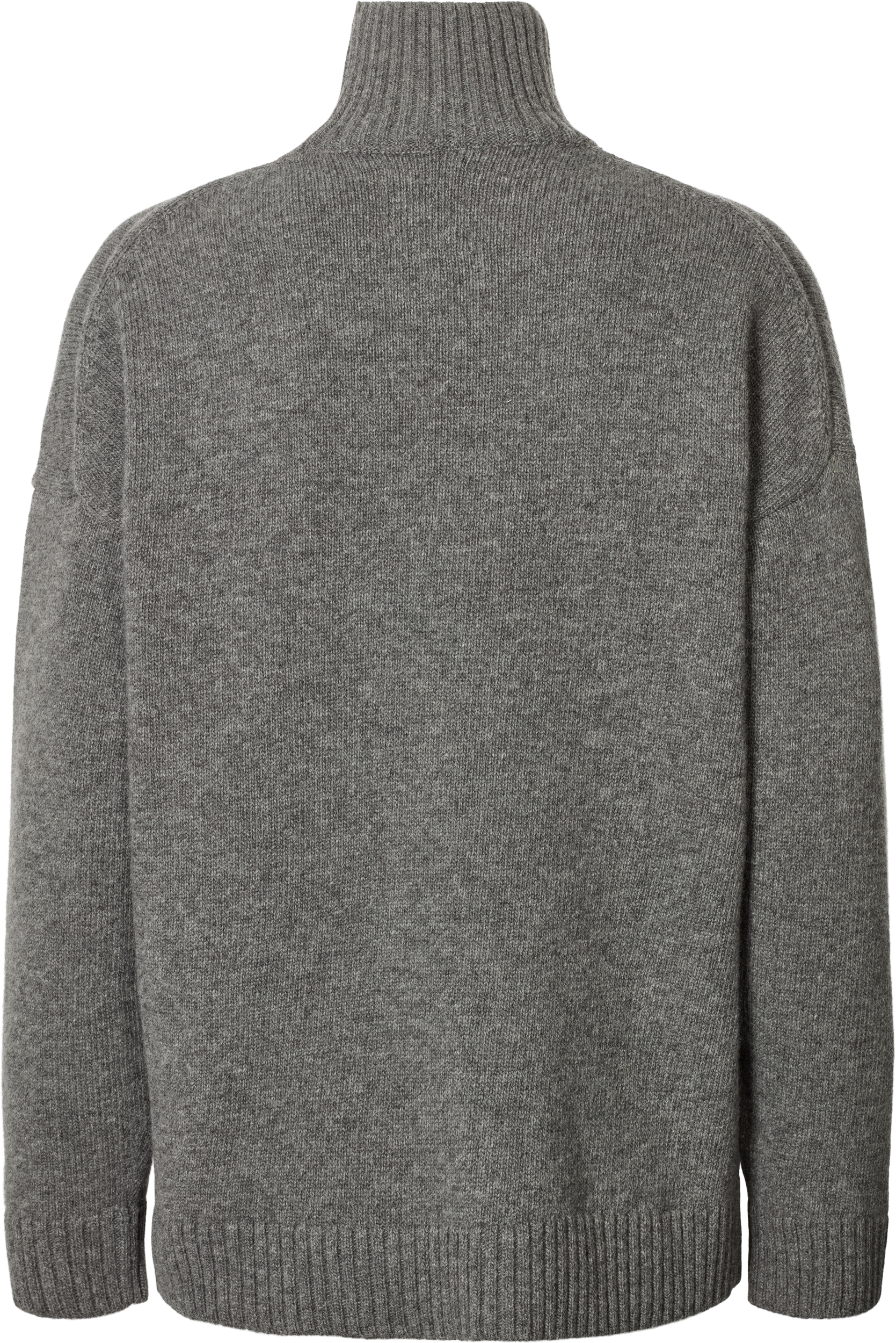 GAI+LISVA Mandie Lambswool Knit GOTS Lambswool l Knitwear 631 Grafitti Grey Melangé