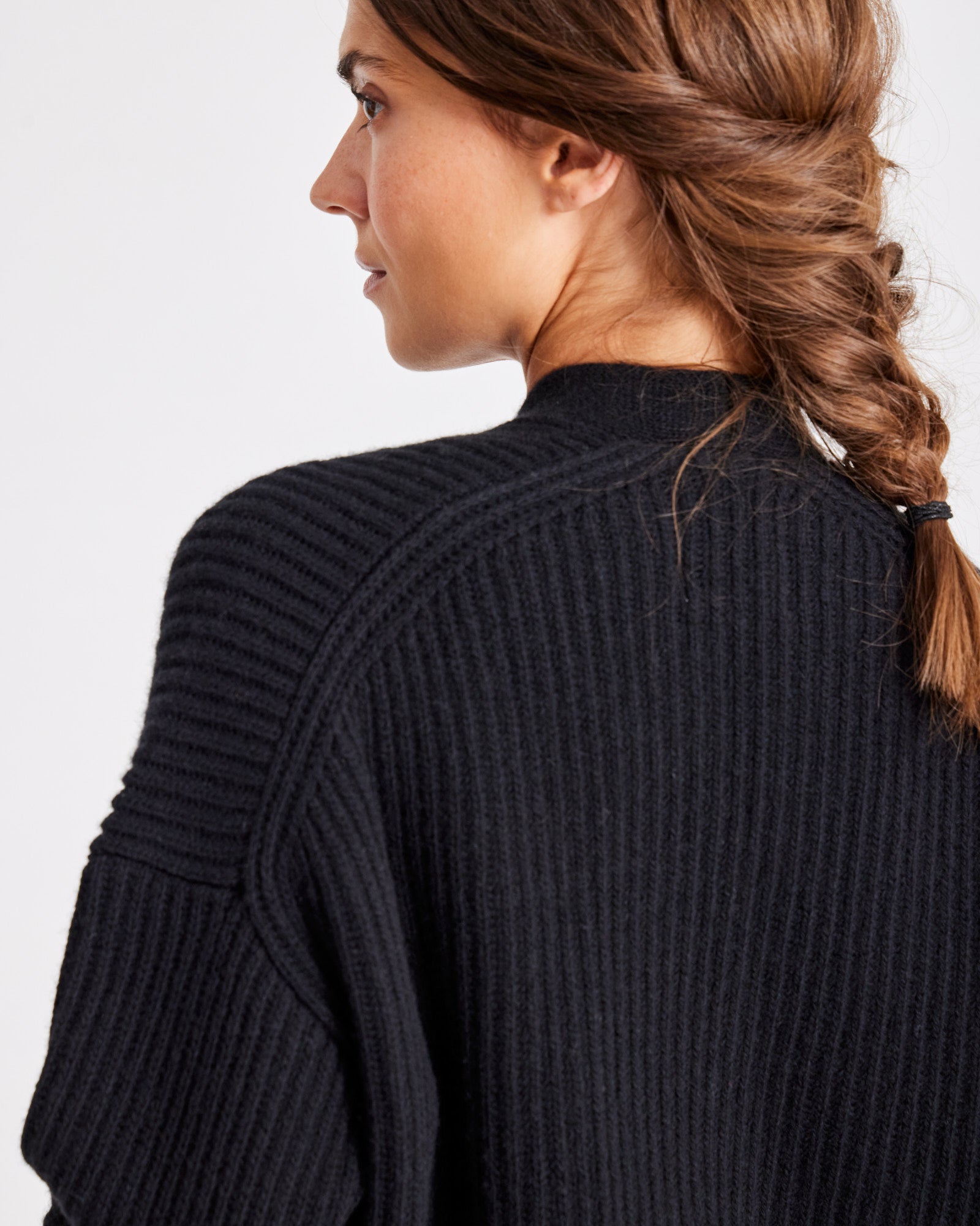 GAI+LISVA Mette Cardigan Lambswool Knit GOTS Lambswool l Knitwear 650 Black