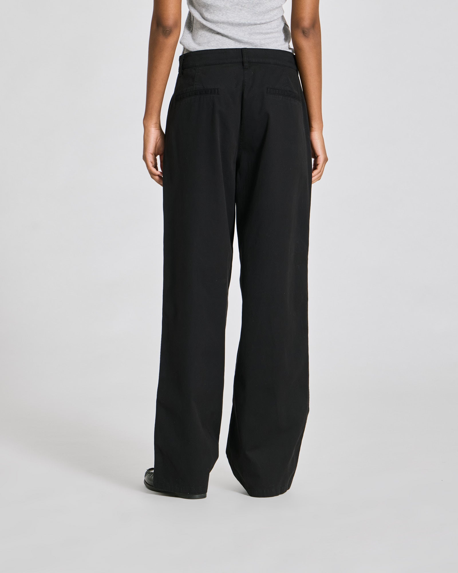 GAI+LISVA Natalie Cotton Stretched Twill Pants Trousers & Shorts 650 Black