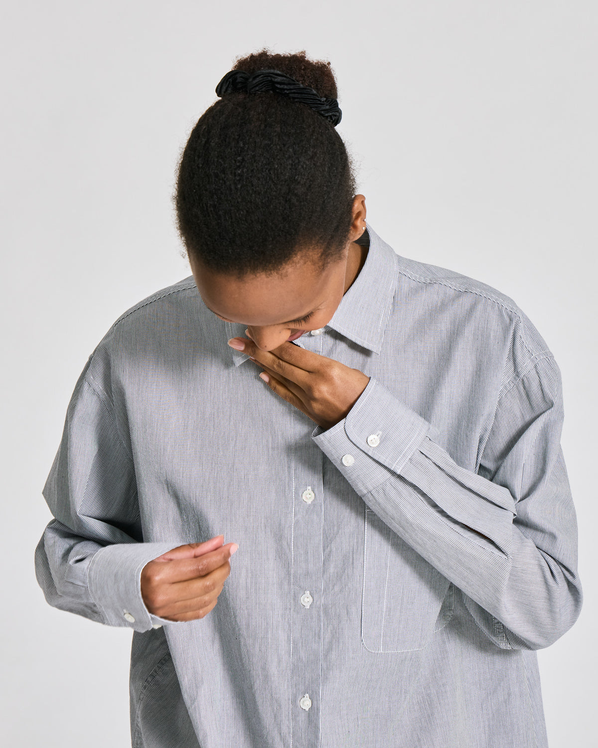 GAI+LISVA Nikoline Striped L/S Poplin Shirt Shirts & Blouses 855 White/Blue