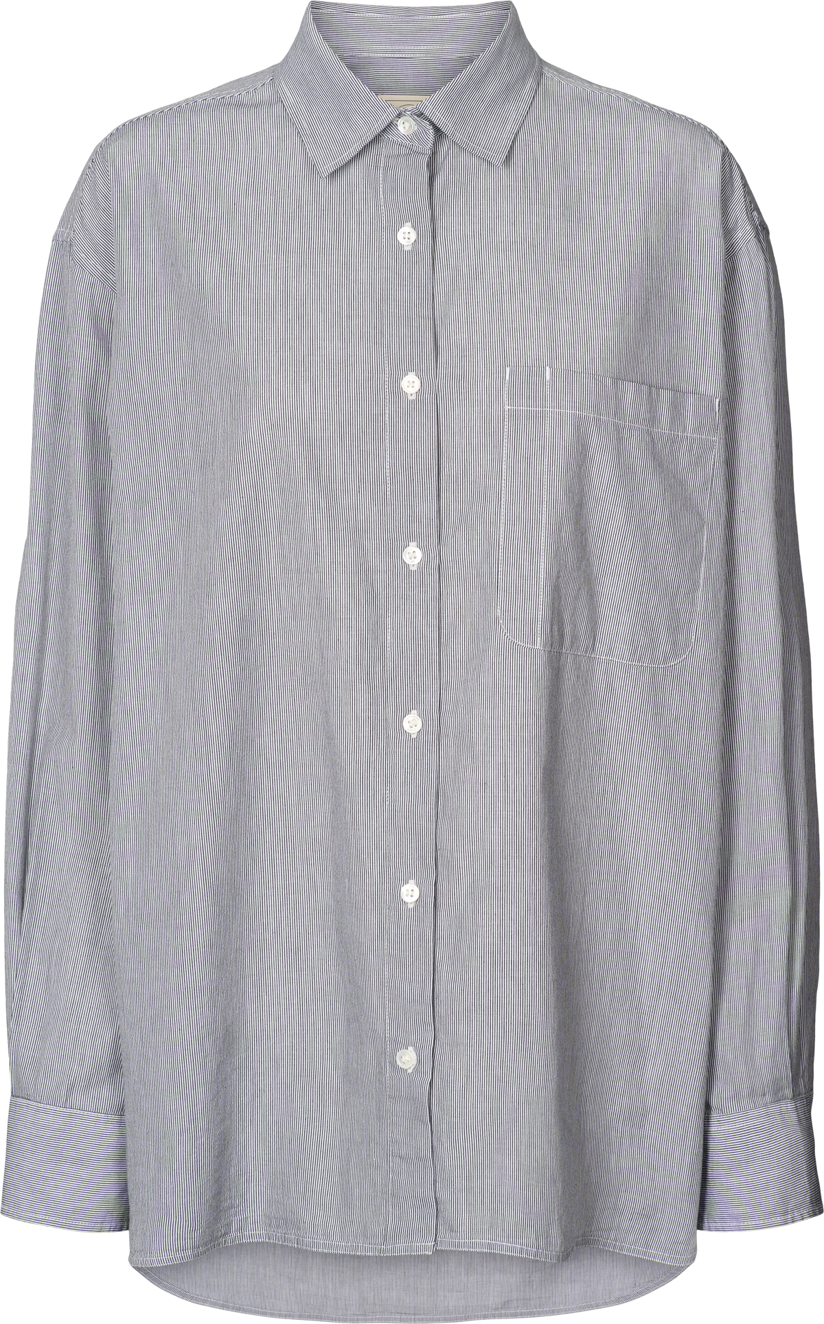 GAI+LISVA Nikoline Striped L/S Poplin Shirt Shirts & Blouses 855 White/Blue