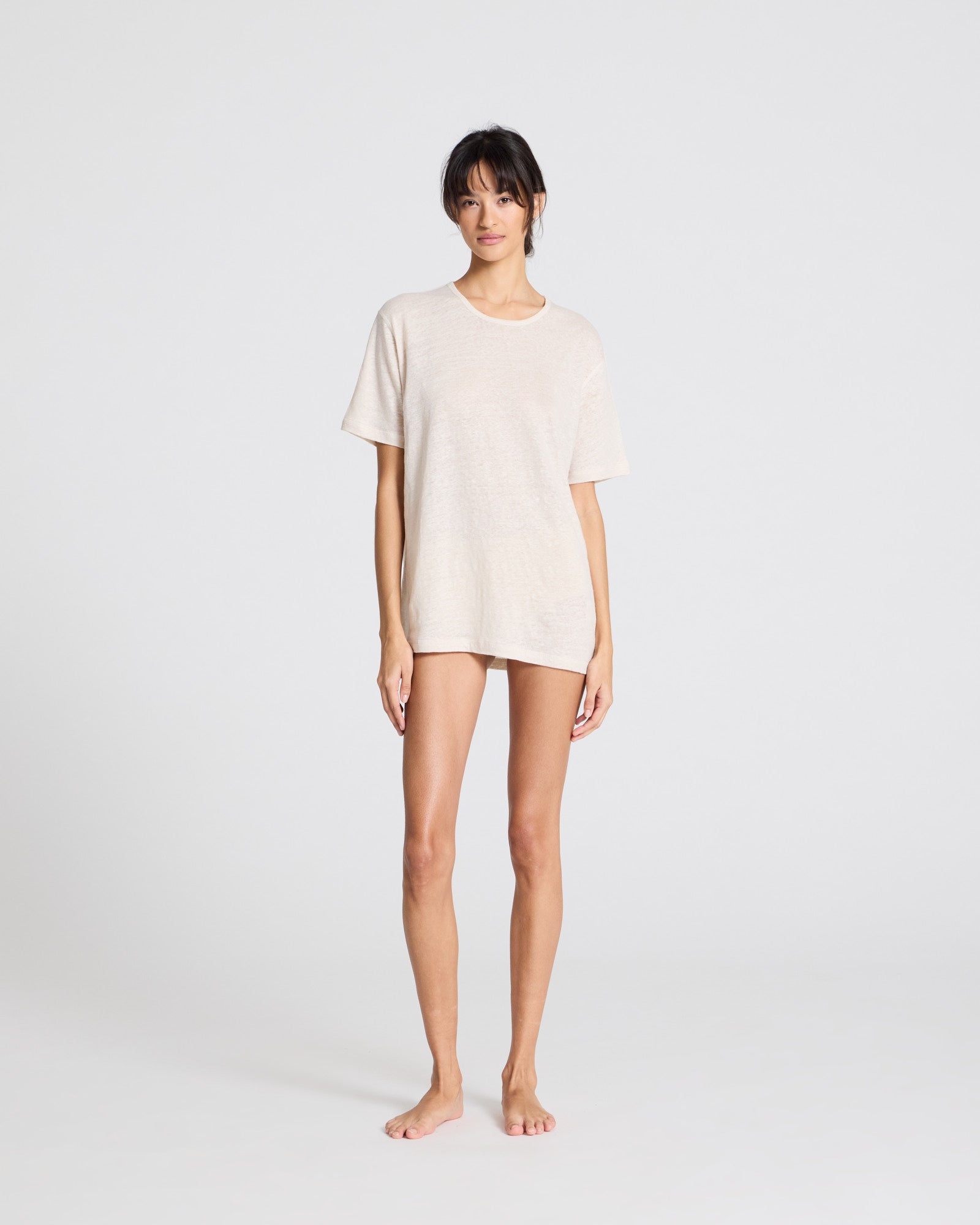 GAI+LISVA Nynne Linen Tee shirt Tops & T-shirts 139 Ancient Grey