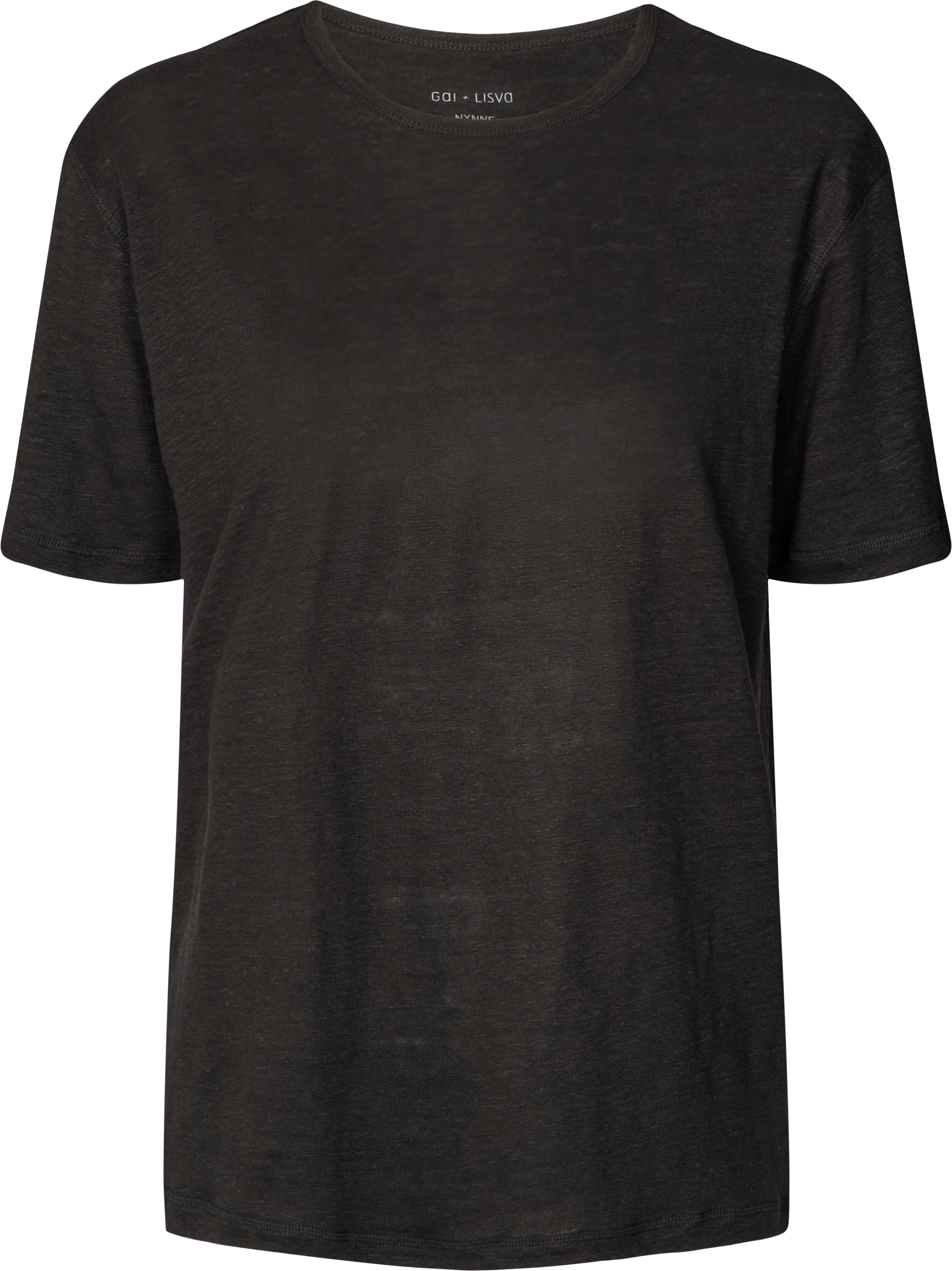 GAI+LISVA Nynne Linen Tee shirt Tops & T-shirts 650 Black