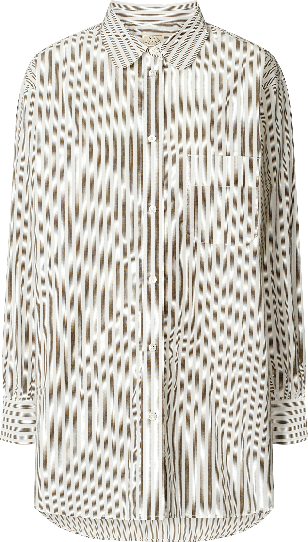 GAI+LISVA ROSA Shirt yarn dyed shirt Shirt 856 White/ Kangaroo