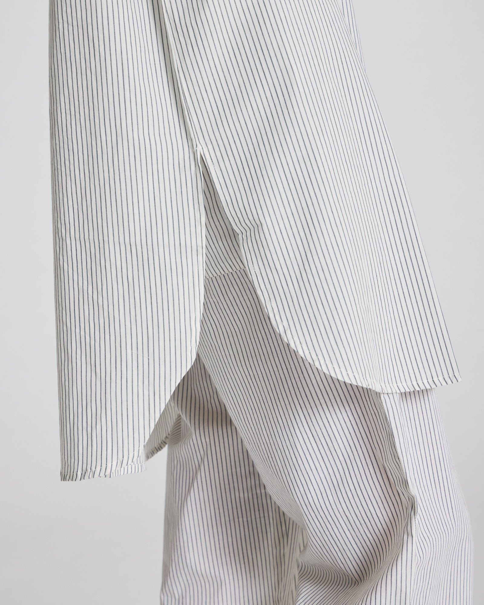 GAI+LISVA Rosa Shirt Cotton Poplin Shirts & Blouses 470 Denim Blue Stripe