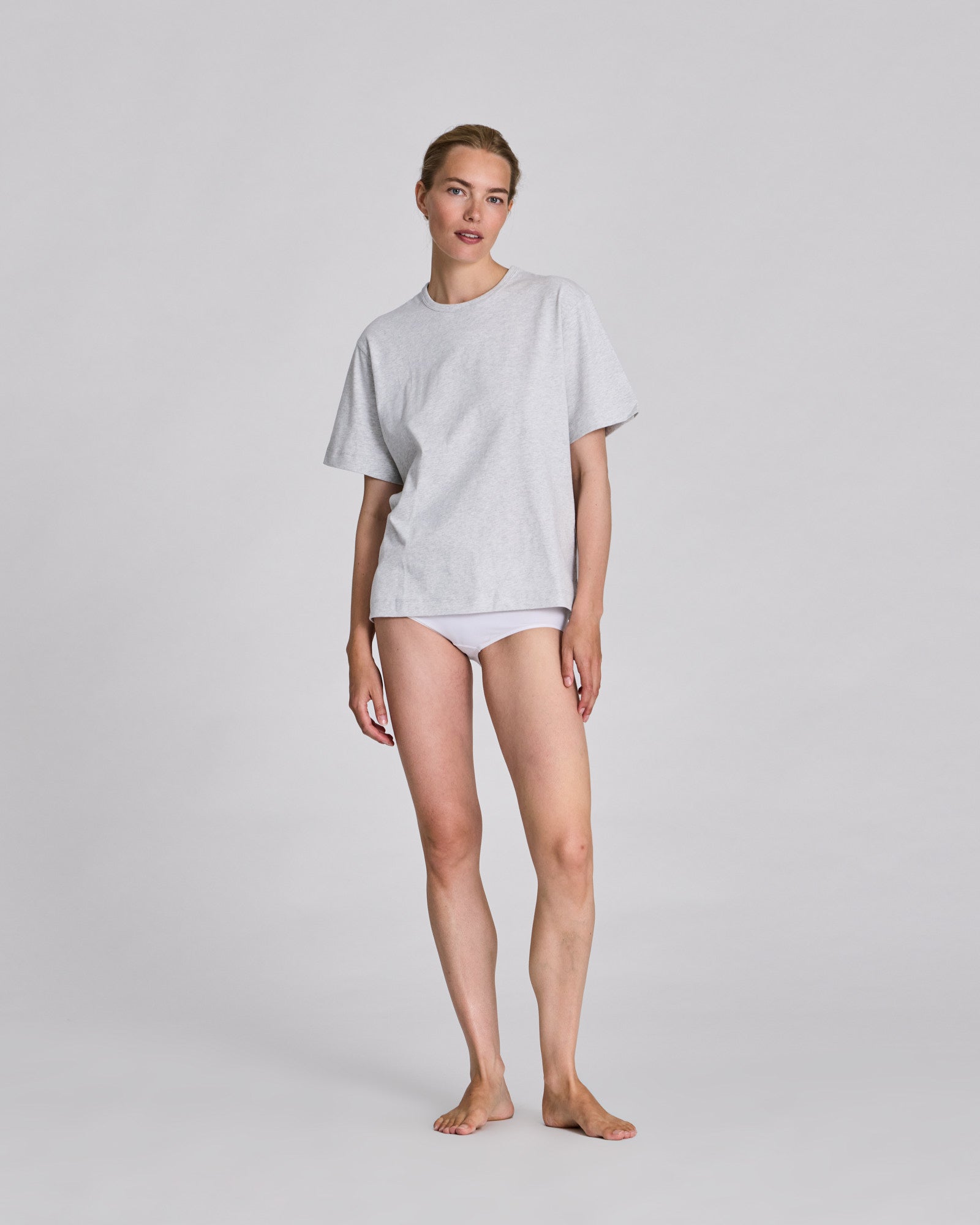 GAI+LISVA Sally Tee Tops & T-shirts 601 Light Grey Melange
