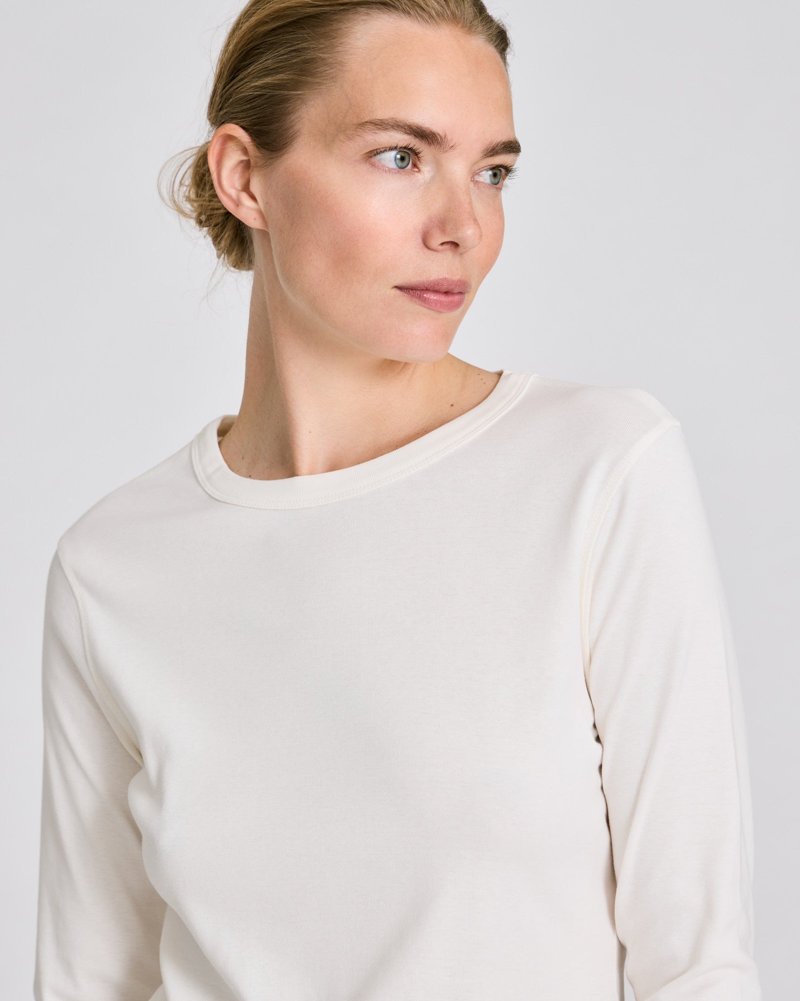 GAI+LISVA Sascha 3/4 Sleeve Cotton Top Tops & T-shirts 762 Egret
