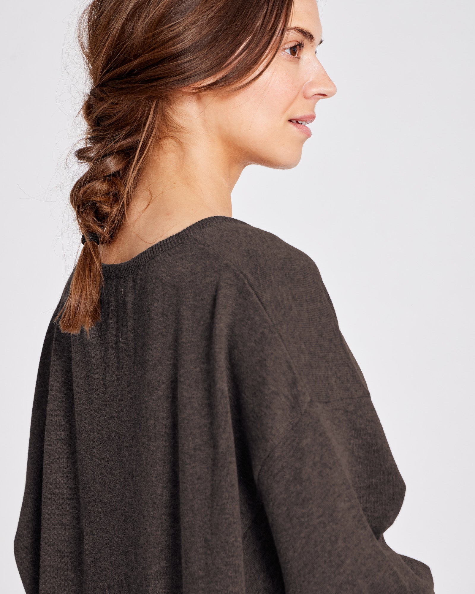 GAI+LISVA Sisse Cotton Knit Dress GOTS Cotton l Knitwear 681 Mulch