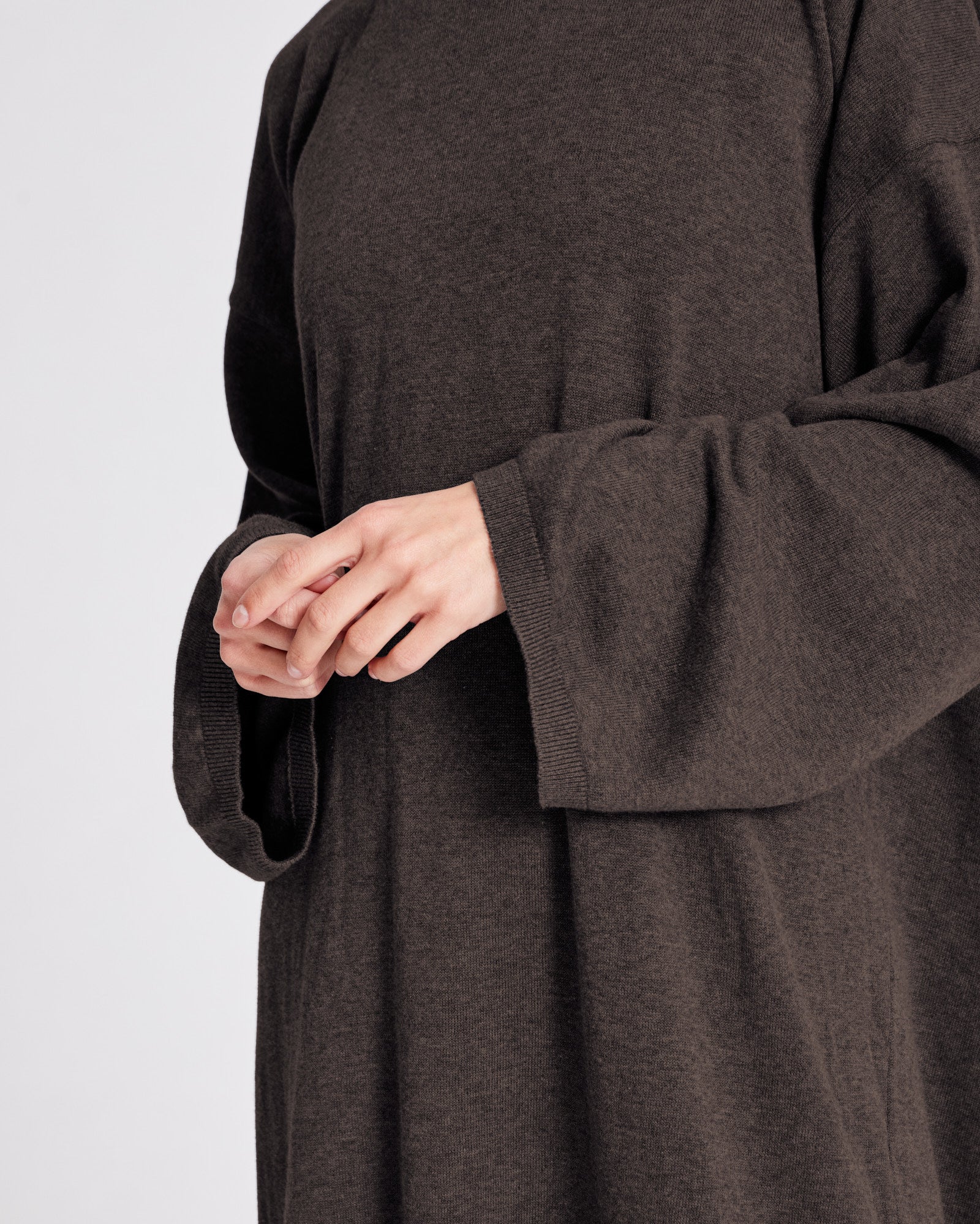 GAI+LISVA Sisse Cotton Knit Dress GOTS Cotton l Knitwear 681 Mulch