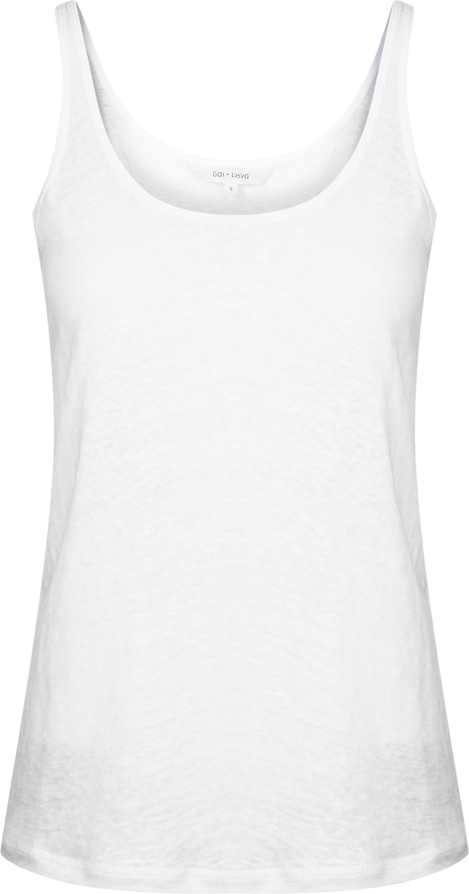 GAI+LISVA Synne Linen Top Tops & T-shirts 100 White