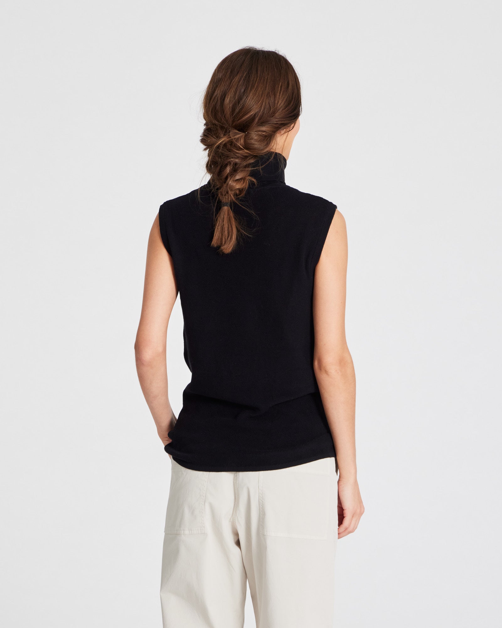 GAI+LISVA Tanja Knit Top GOTS 243975 Knit 650 Black