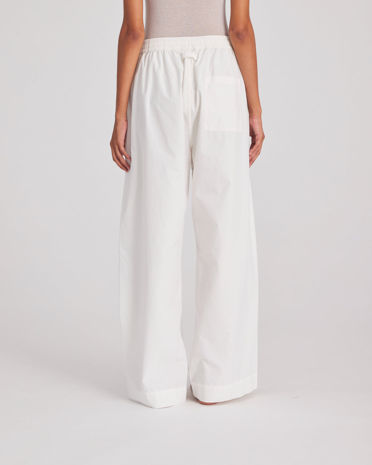 GAI+LISVA Thilde Pant Poplin GOTS 243975 Trousers & Shorts 124 Whisper White