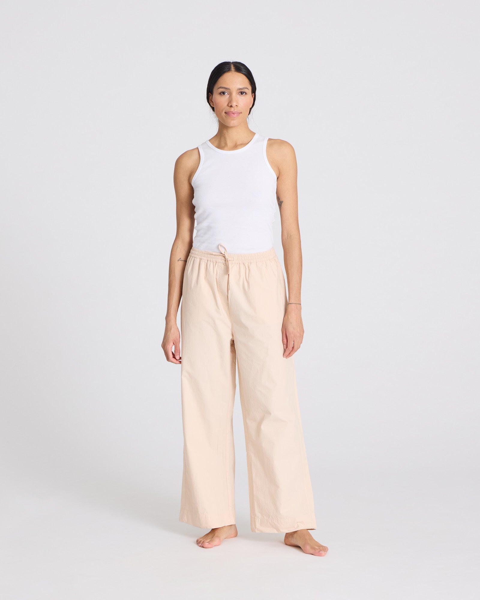 GAI+LISVA Thilde Pant Poplin GOTS 243975 Trousers & Shorts 195 Smoke Gray