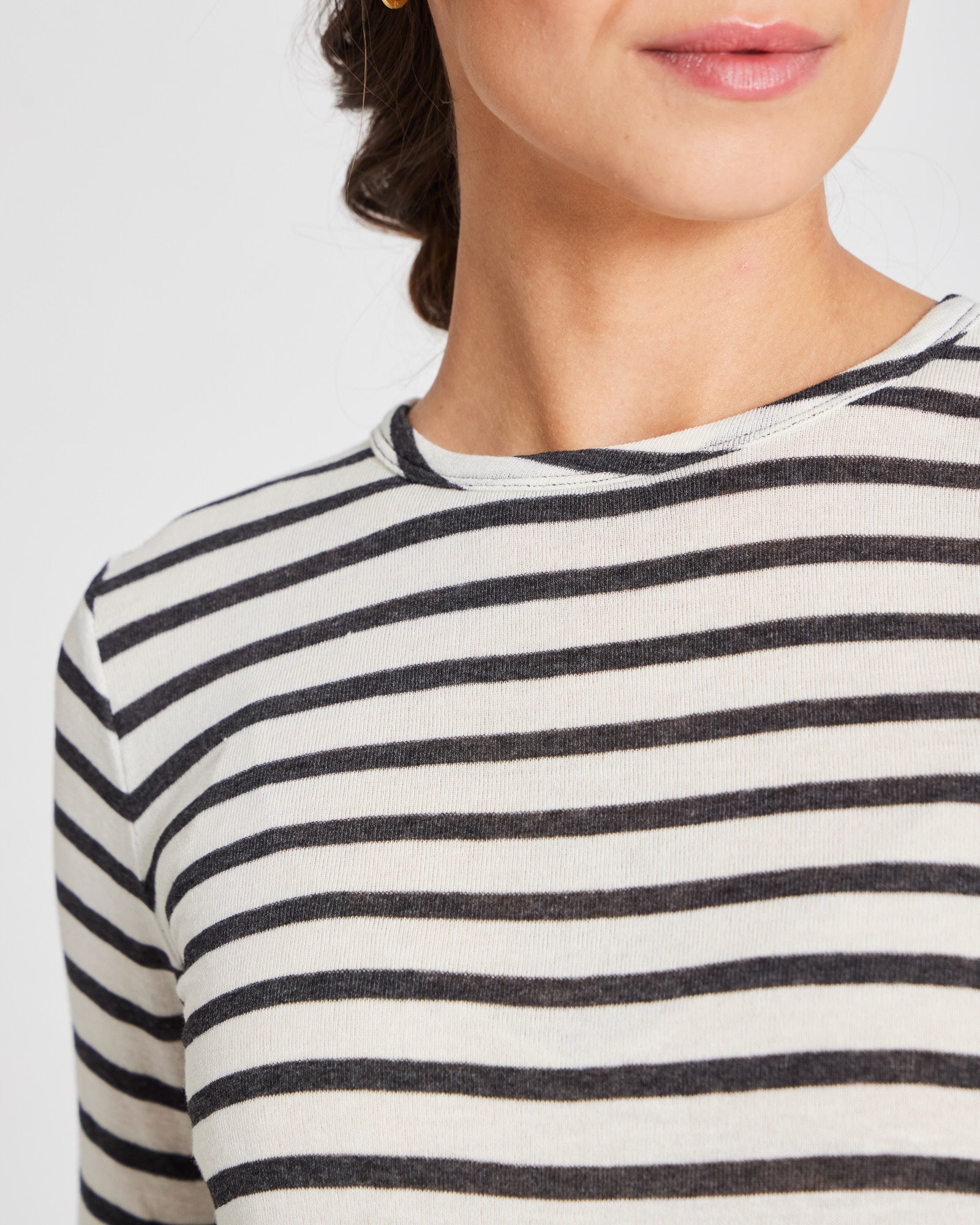 GAI+LISVA Thyra Sailor Wool Top Tops & T-shirts 964 Ecru / Grafite Sailor Stripe