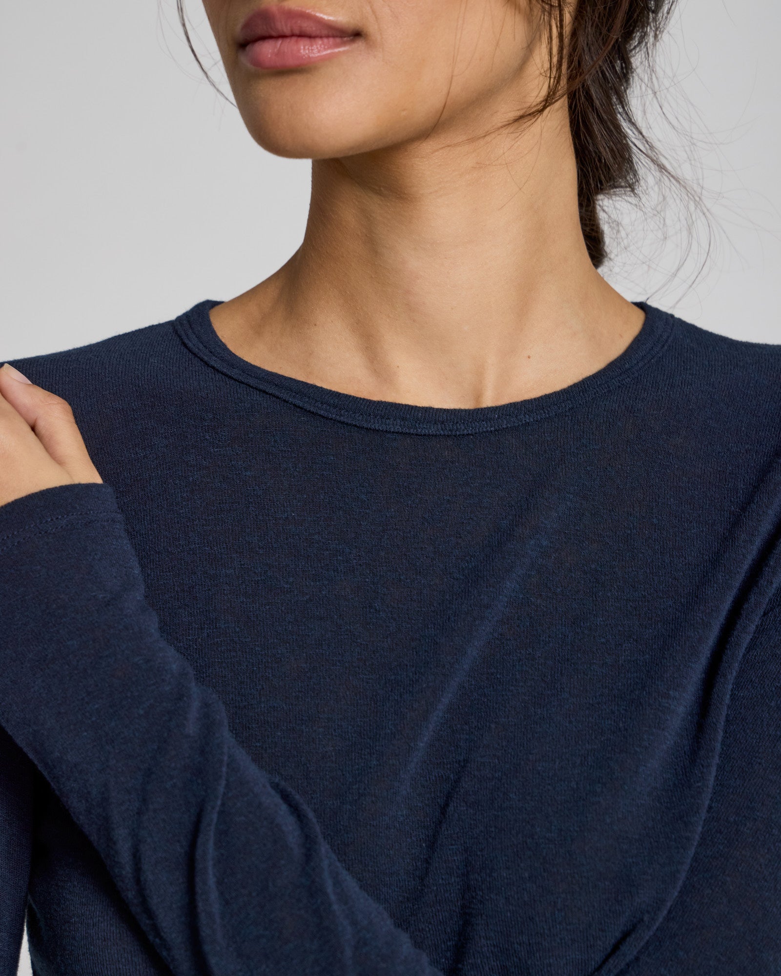 GAI+LISVA Thyra Wool Top Tops & T-shirts 181 Midnight Blue
