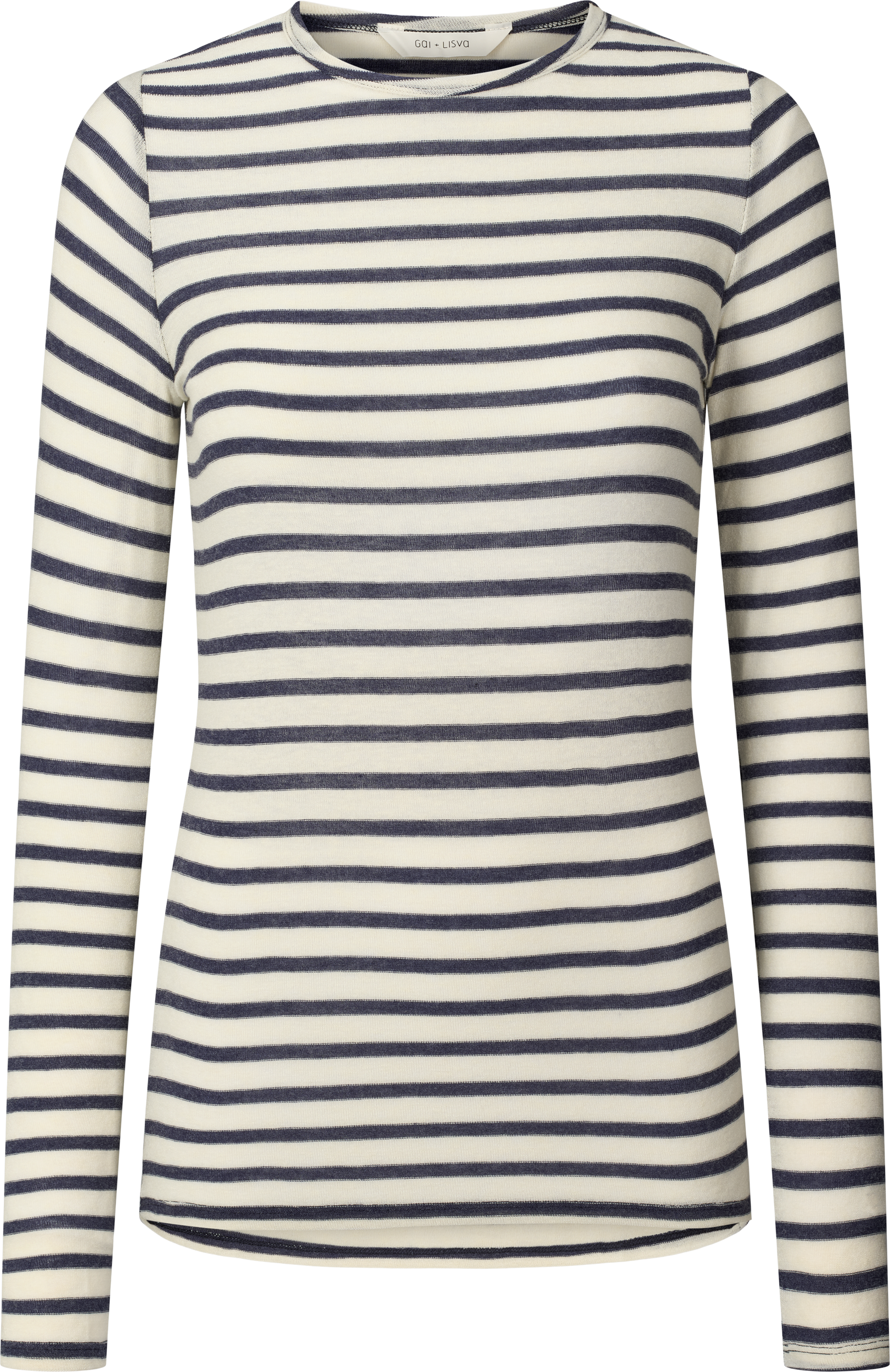 GAI+LISVA Thyra Wool Top Tops & T-shirts 197 Reverse Denim Stripe