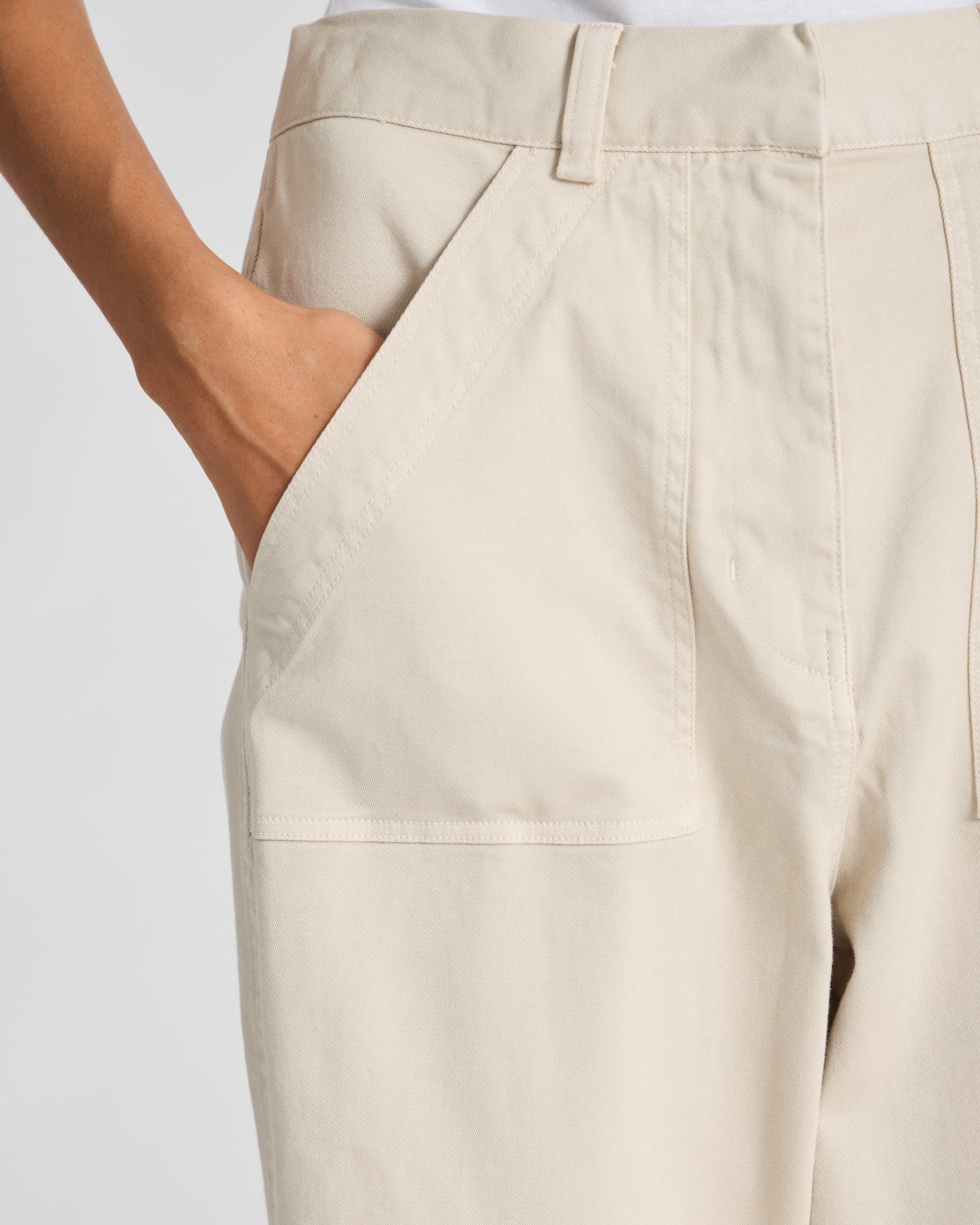 GAI+LISVA Tinne Cotton Twill Pant Trousers & Shorts 139 Ancient Grey