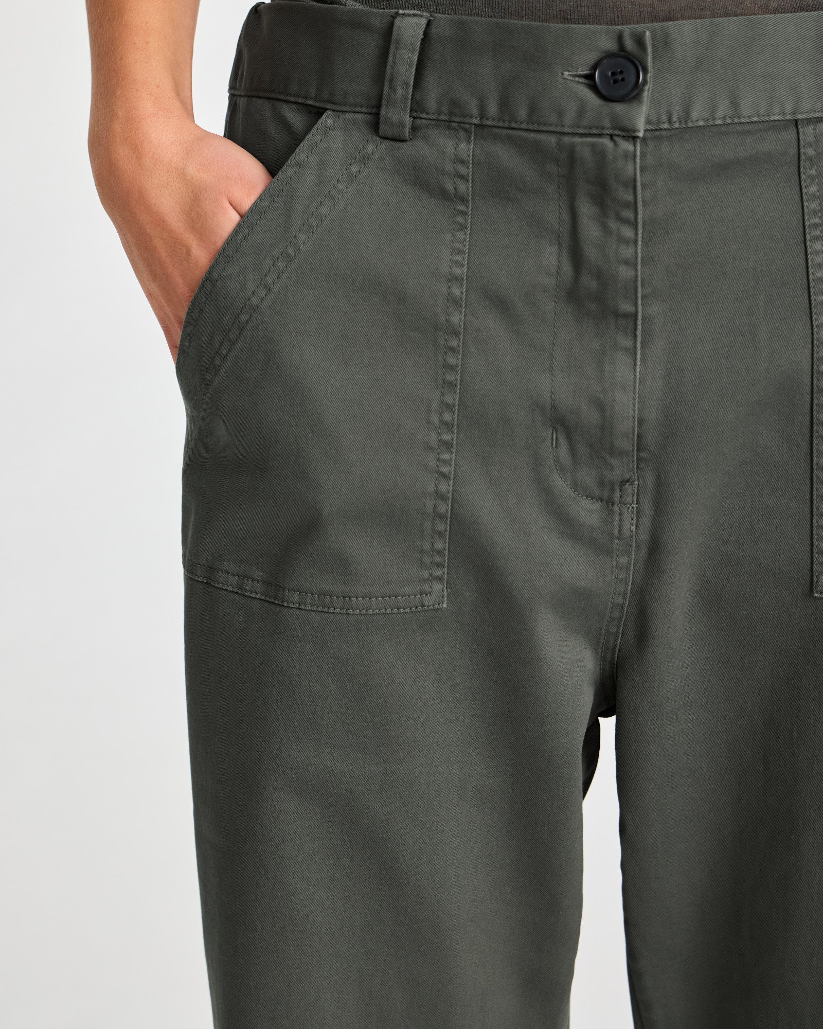 GAI+LISVA Tinne Cotton Twill Pant Trousers & Shorts 191 Beluga