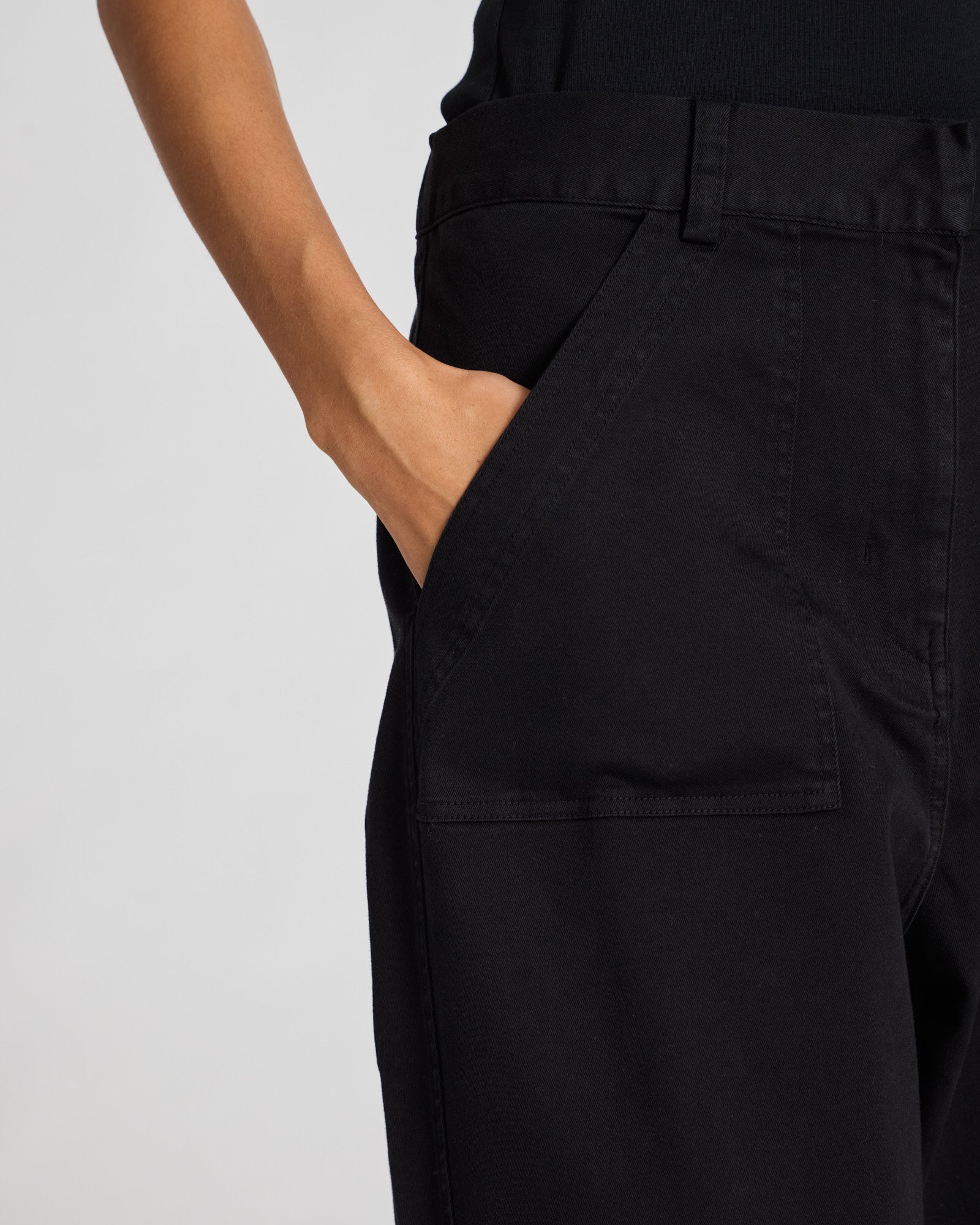 GAI+LISVA Tinne Cotton Twill Pant Trousers & Shorts 650 Black