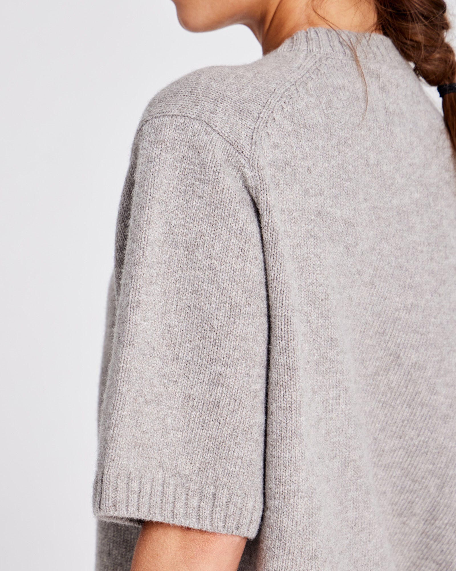 GAI+LISVA Tulle Lambswool Jumper GOTS 243975 Lambswool l Knitwear 173 Stone Grey