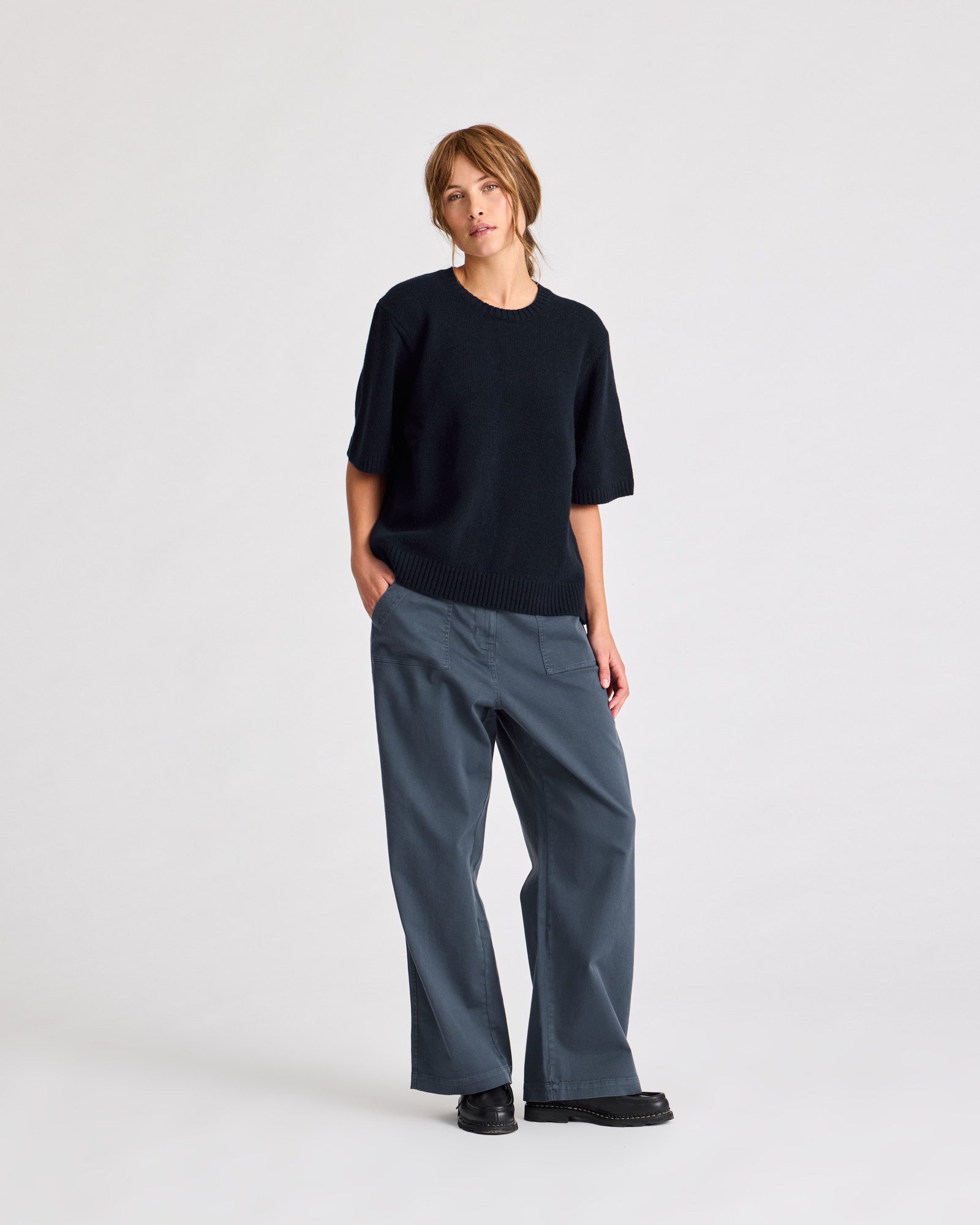 GAI+LISVA Tulle Lambswool Jumper GOTS 243975 Lambswool l Knitwear 181 Midnight Blue